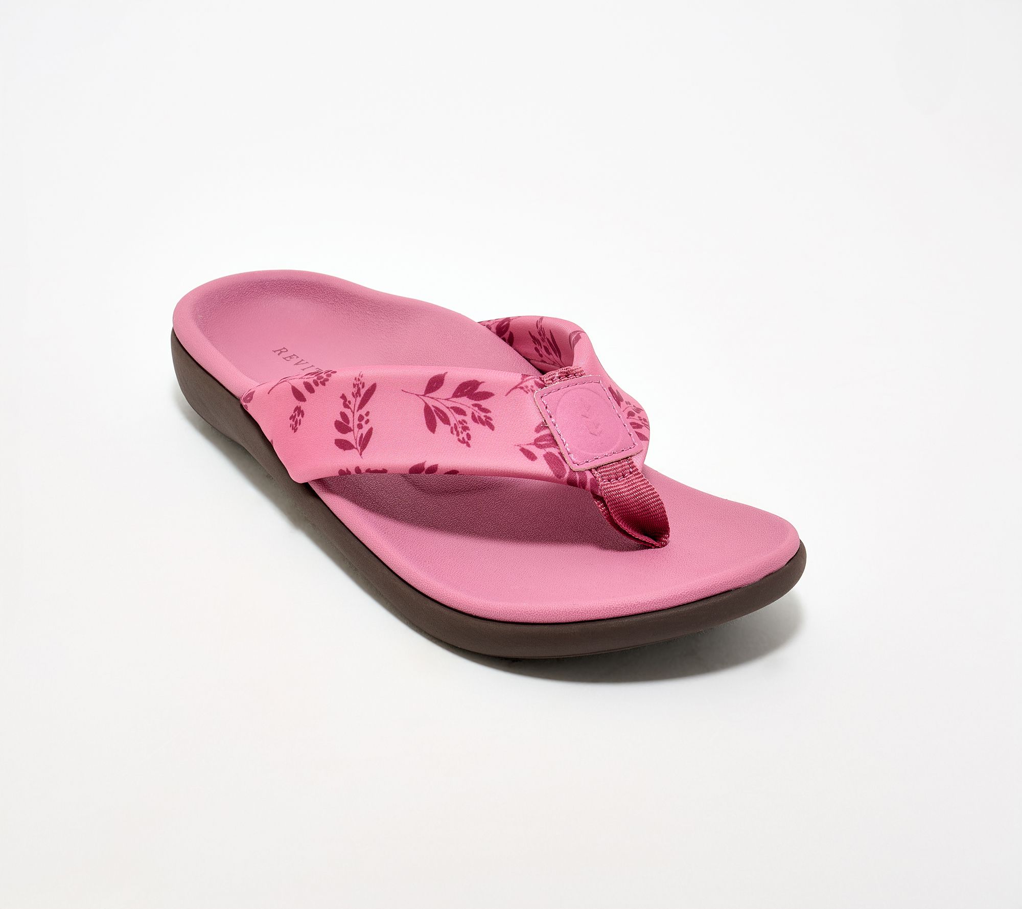 Revitalign OrthoticFloral Thong Sandals - Dahlia Botanical
