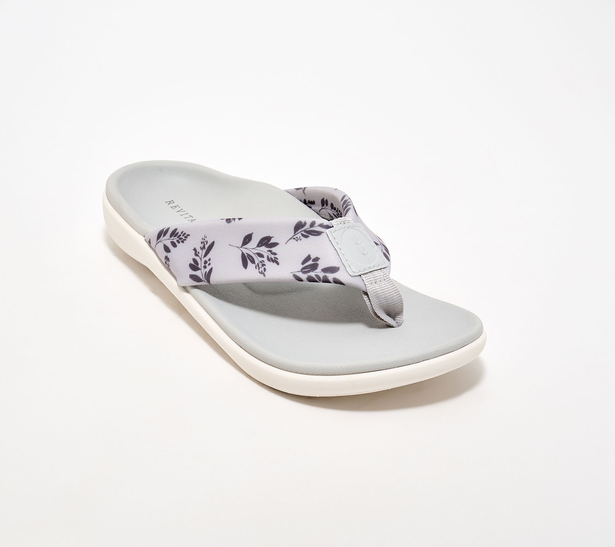 Revitalign OrthoticFloral Thong Sandals - Dahlia Botanical