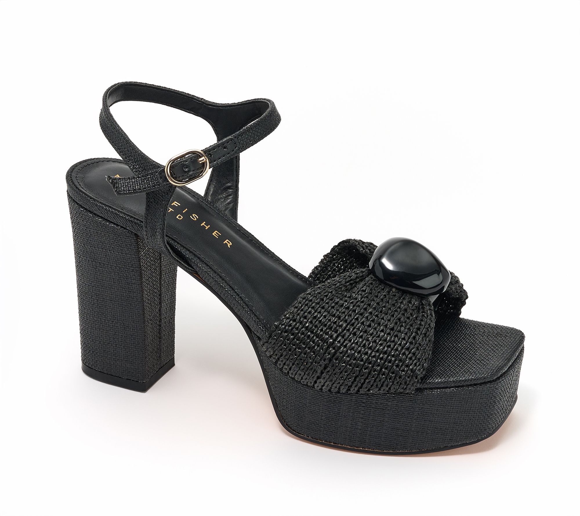 Marc Fisher LTD Platform Sandal w/ Stone Center - Candey