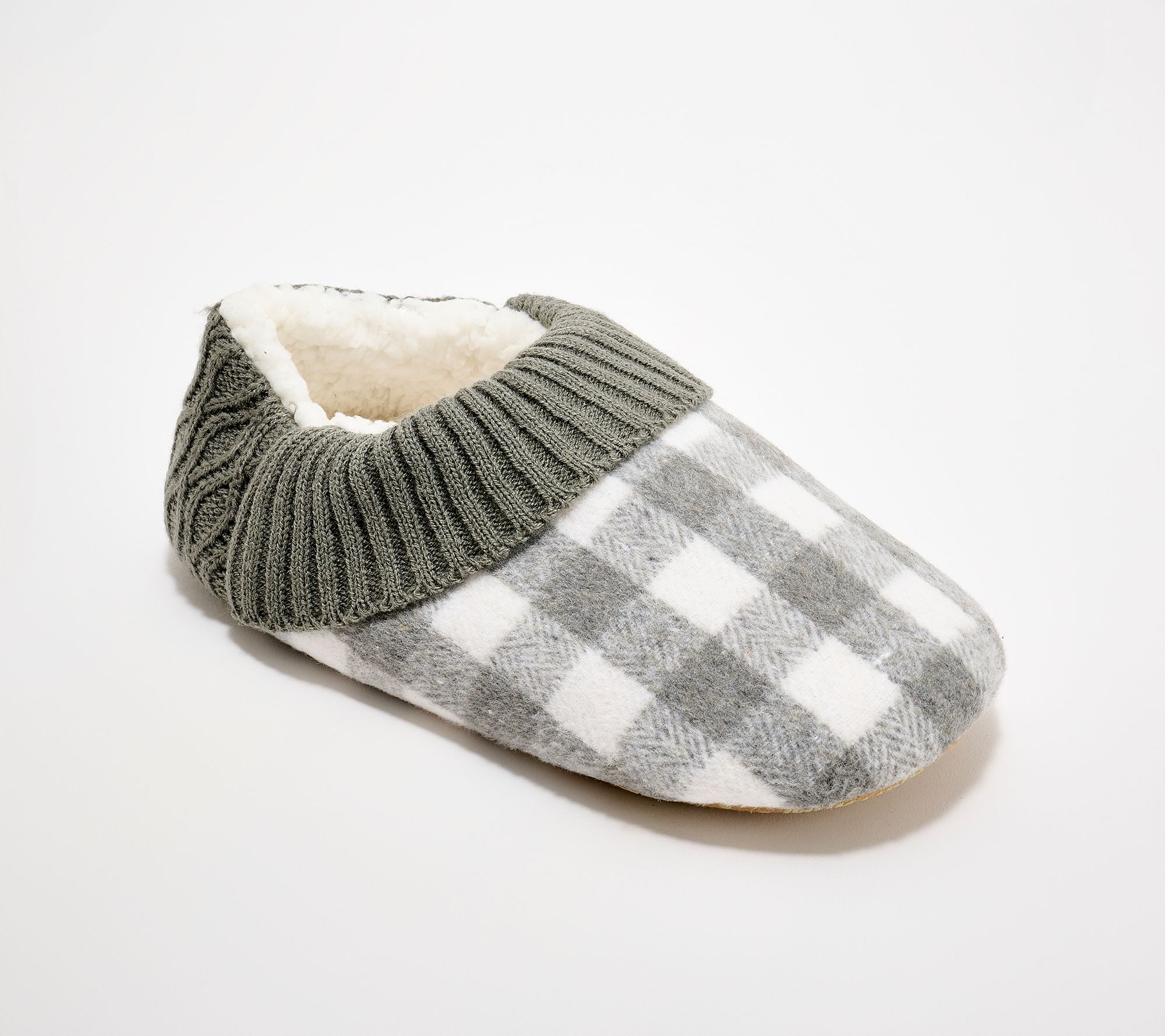 "As Is" MUK LUKS Step- In Soft Sole Flannel Slipper