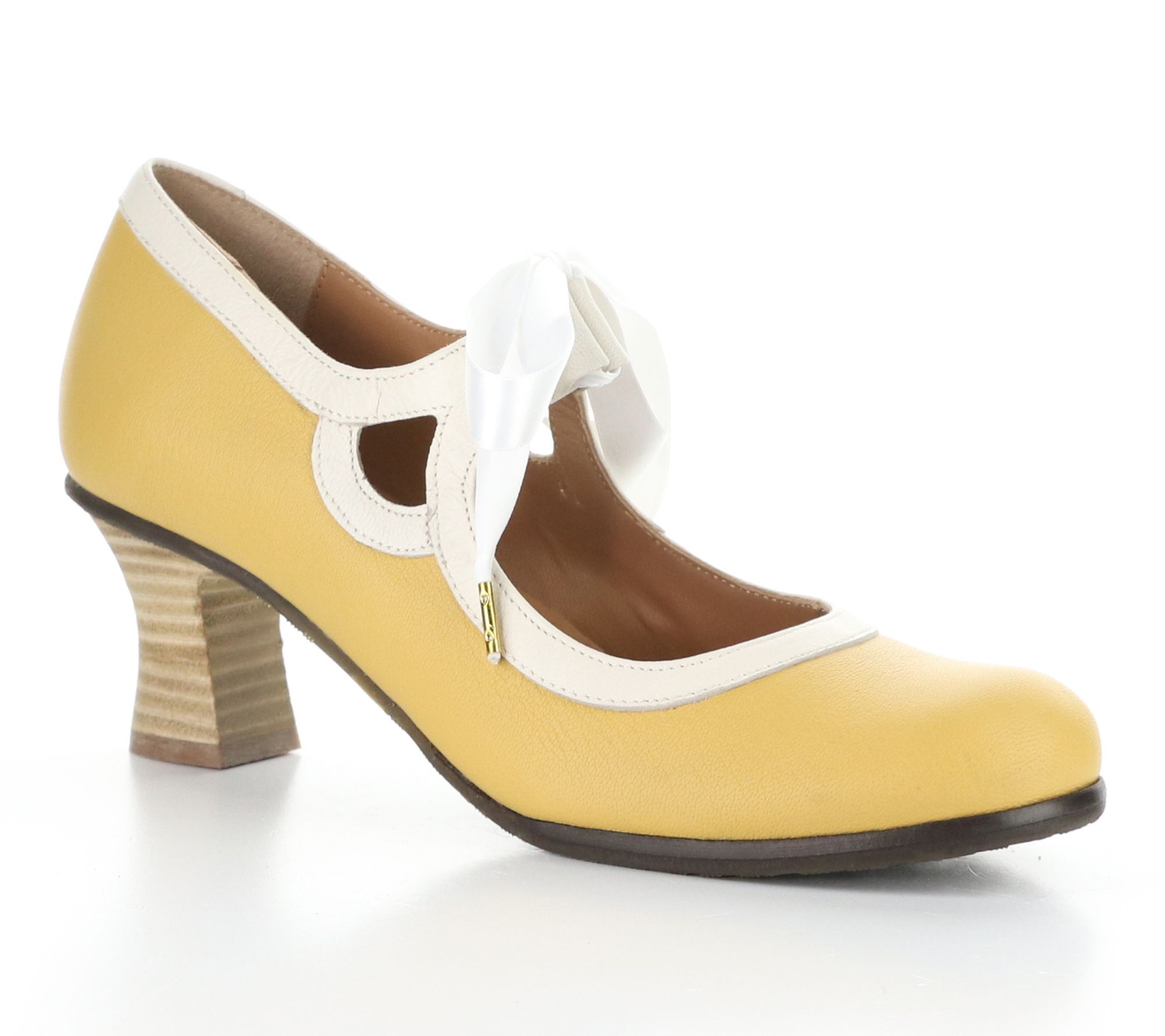 Fly London Mousse Leather Tie Pumps - Bupy464Fly