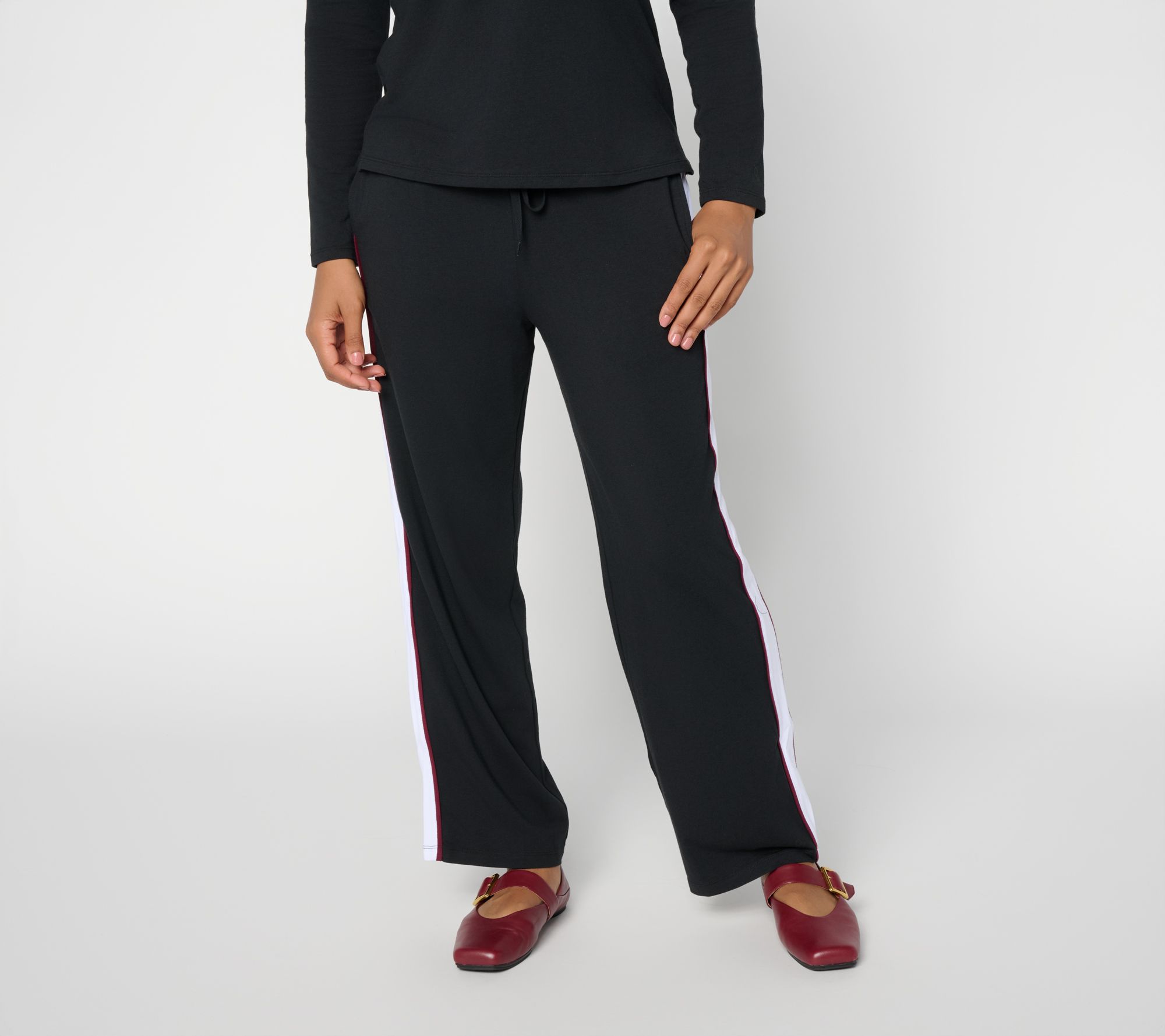Cuddl Duds Cottonwear+ Side Stripe Pant
