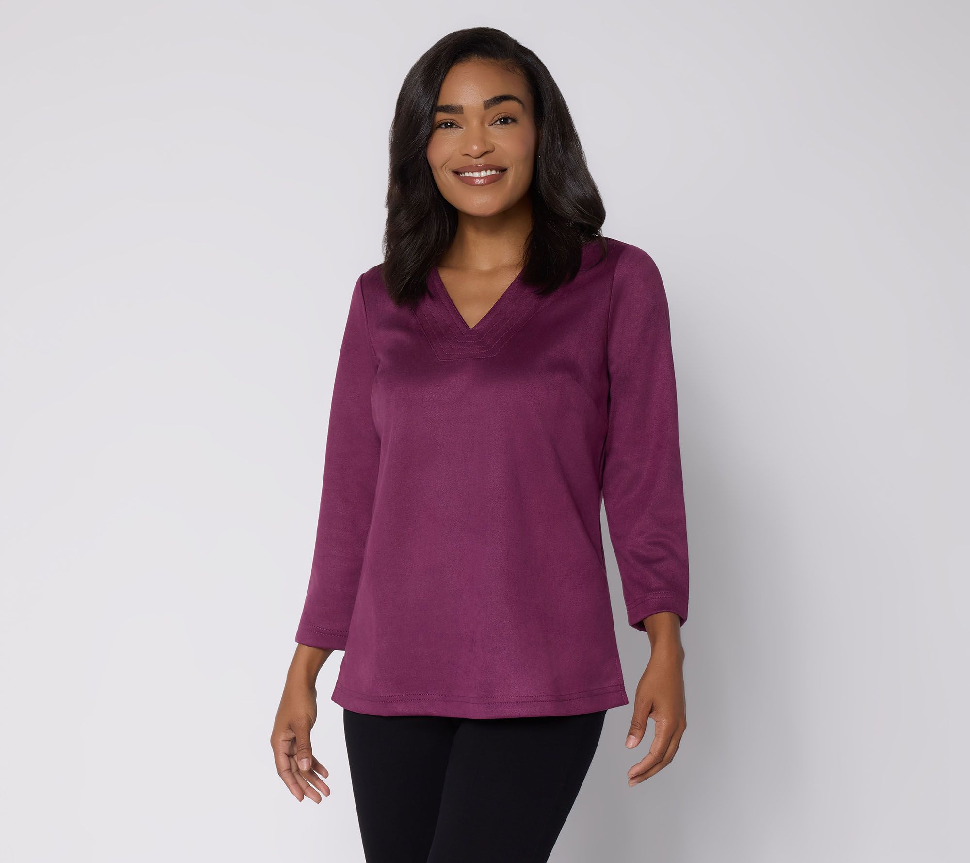Belle Boho by Kim Gravel PerSuede Me 3/4 Sleeve Top