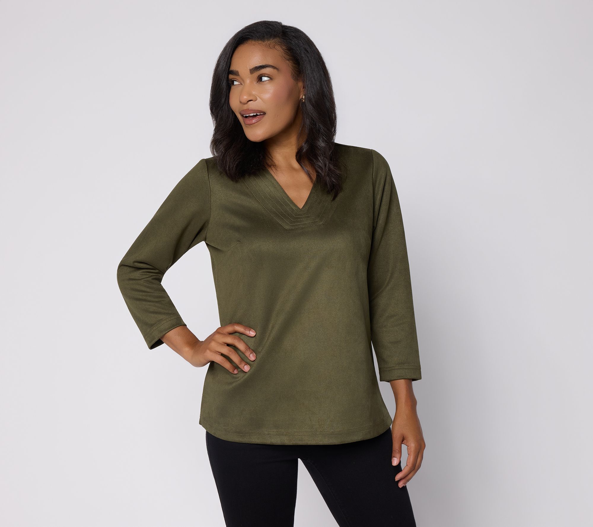 Belle Boho by Kim Gravel PerSuede Me 3/4 Sleeve Top
