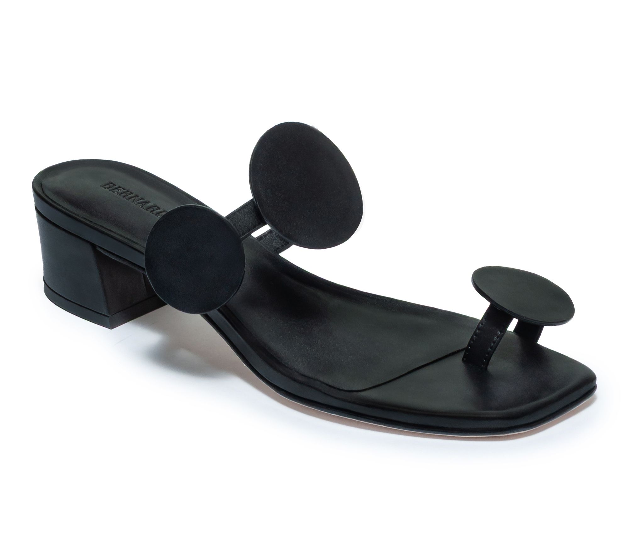 Bernardo Heeled Toe Ring Leather Sandal - Jupiter Moon