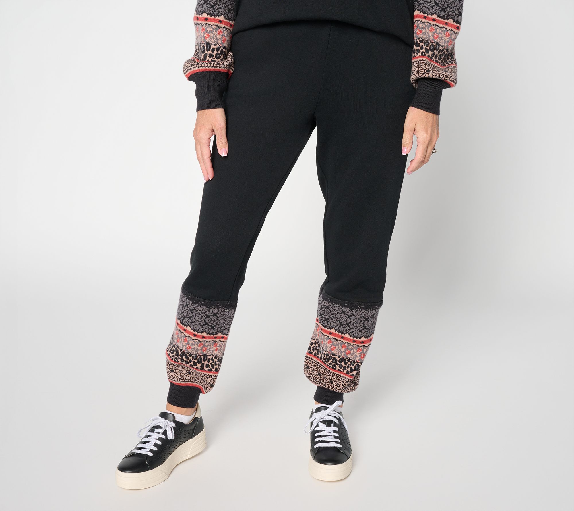 "As Is" LOGO by Lori Goldstein Reg Mixed Media Joggers