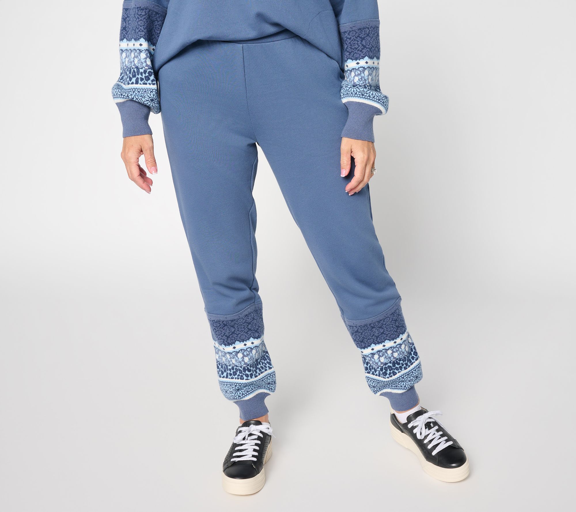 "As Is" LOGO by Lori Goldstein Reg Mixed Media Joggers