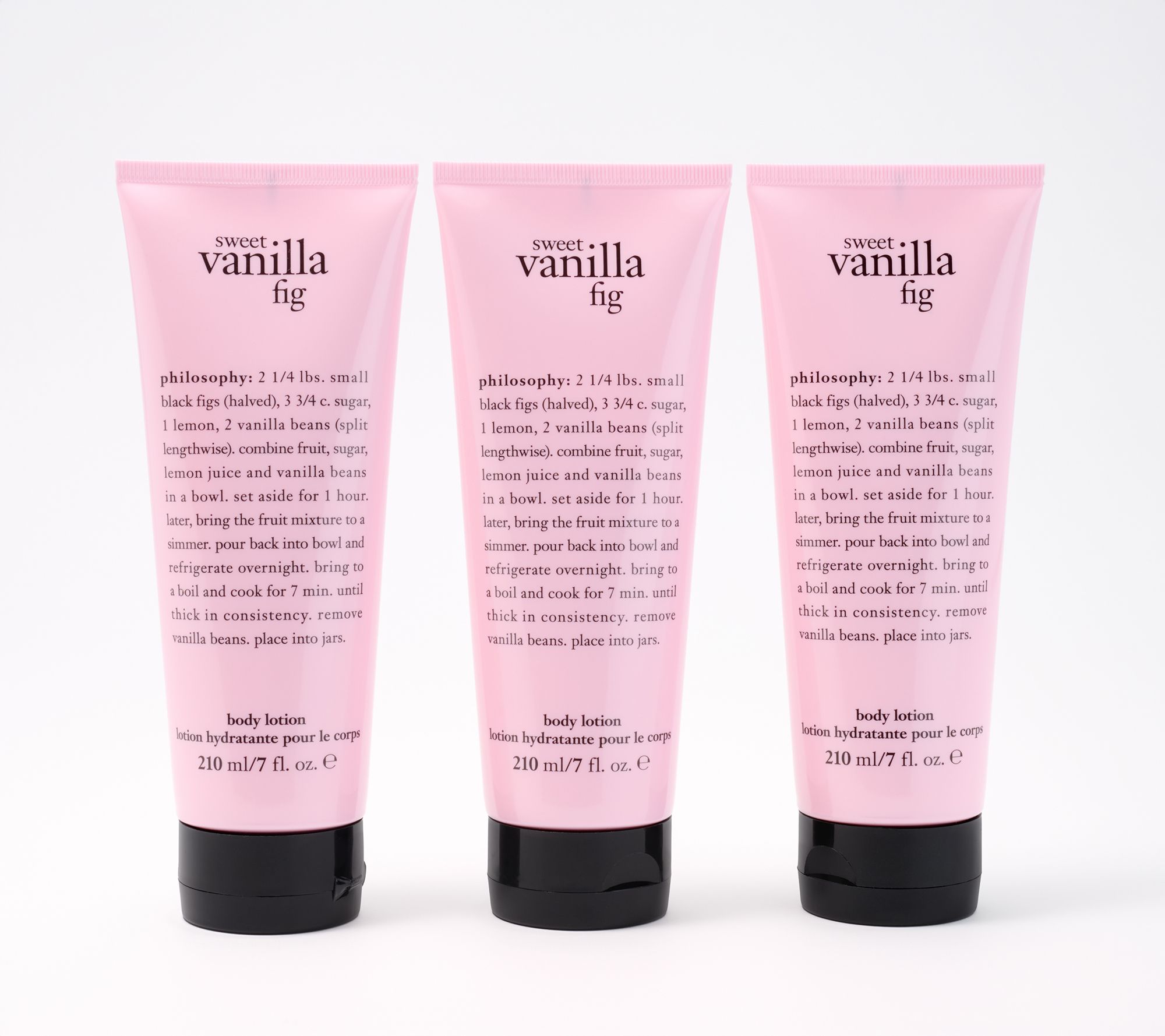 philosophy fresh & creamy 7oz body lotion trio