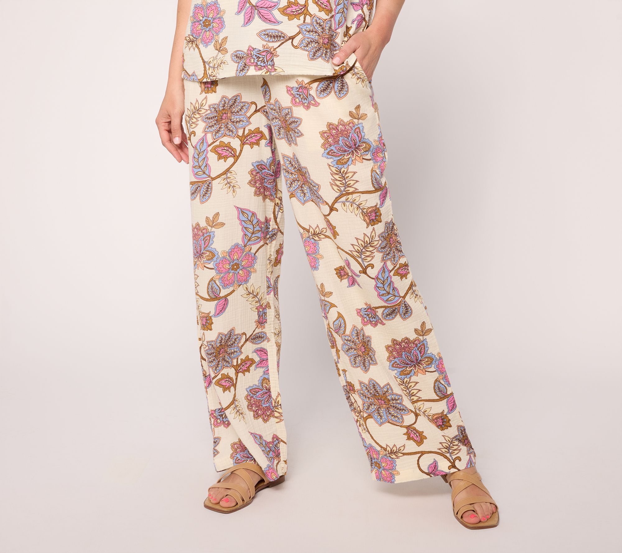 "As Is" Peace Love World Boheme Regular Full Length Wide Leg Pants