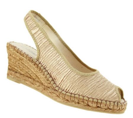 Azura by Spring Step Wedge Espadrille Sandals -Jeanette - QVC.com