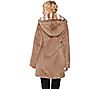 "As Is" Dennis Basso Faux Fur Coat with Removable Hood and Collar, 1 of 7