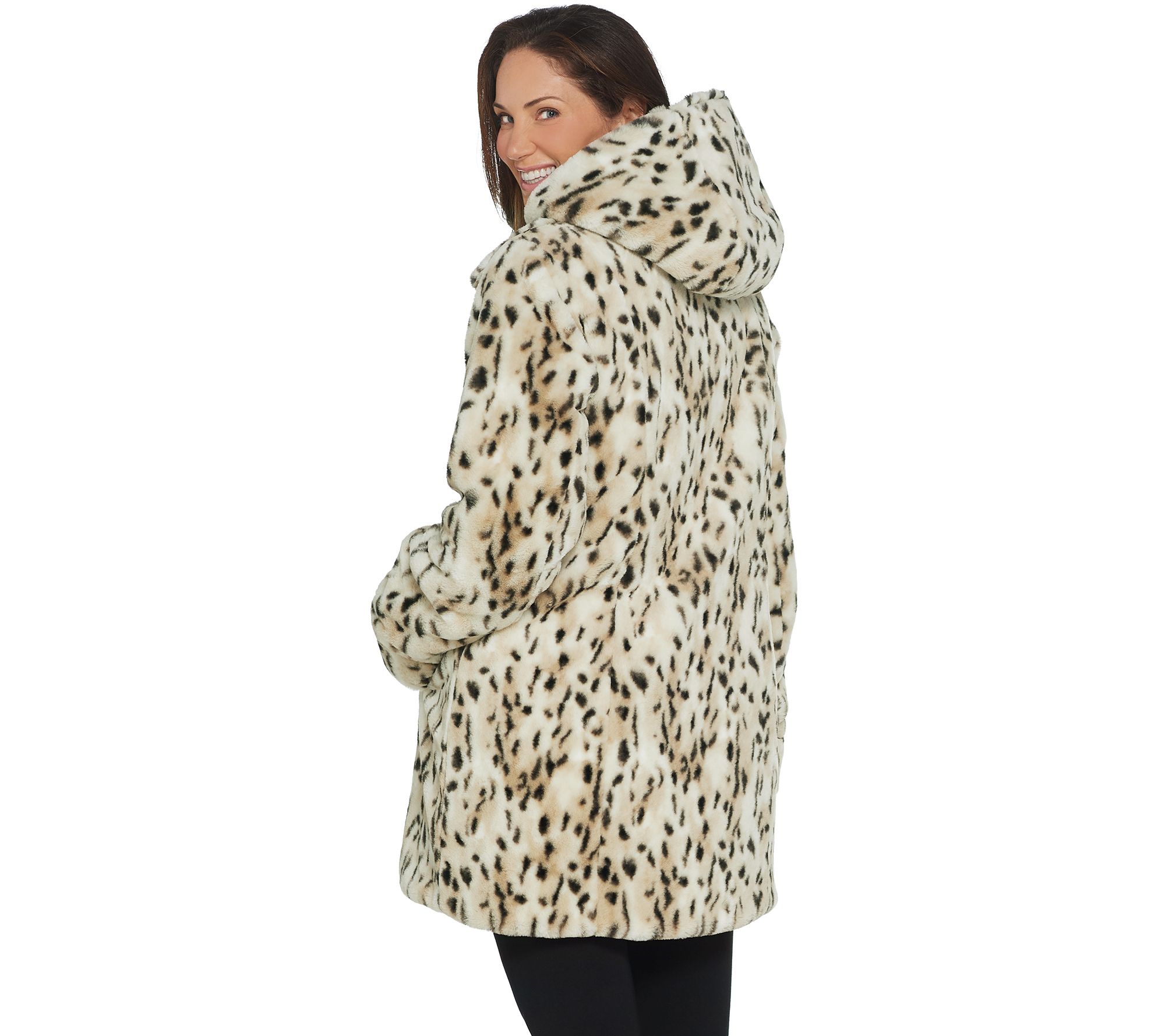Dennis Basso Reversible Diamond Quilted and Faux Fur Coat - QVC.com