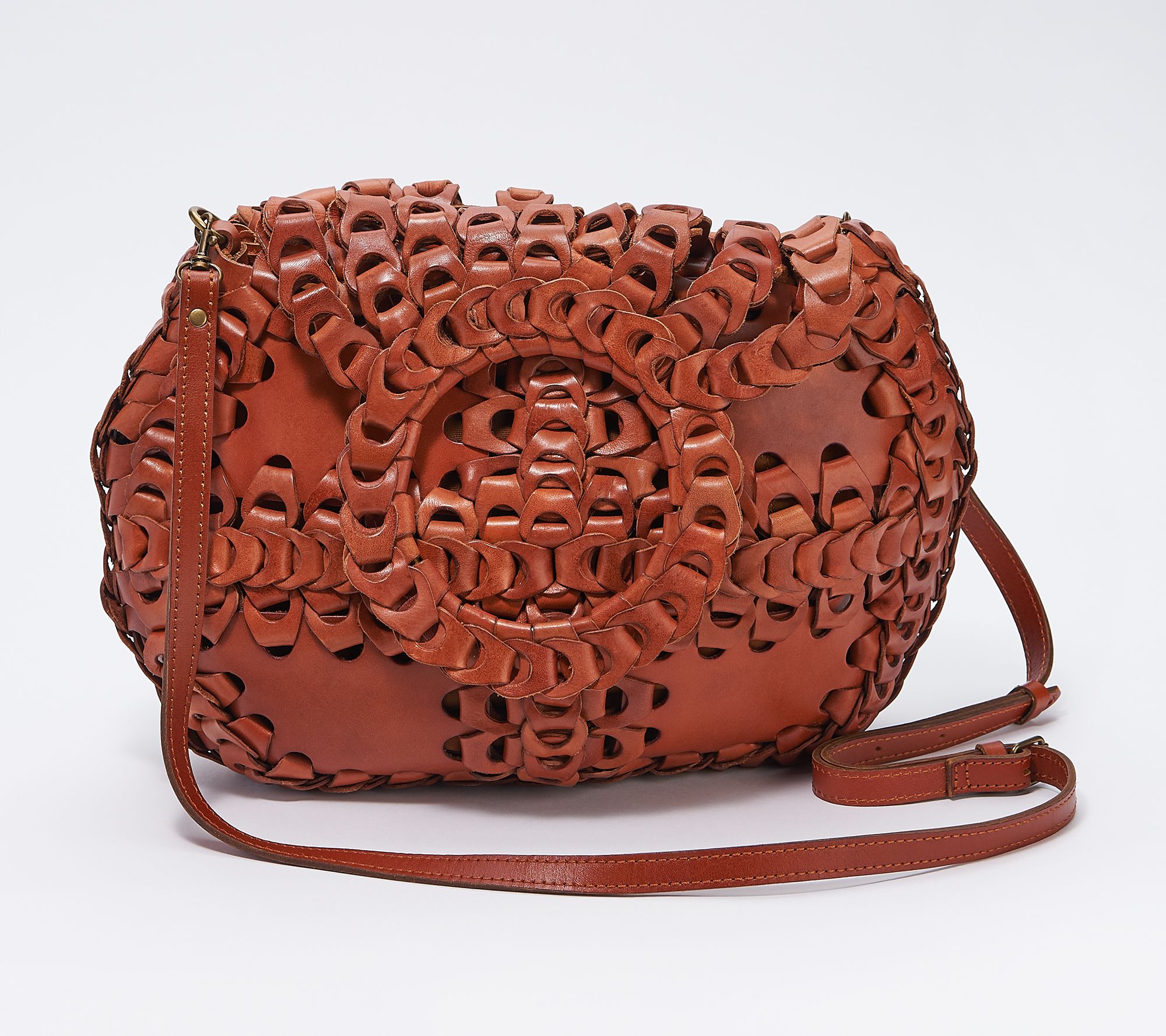 Patricia Nash Leather Shoulder Bag - Pisticci - QVC.com