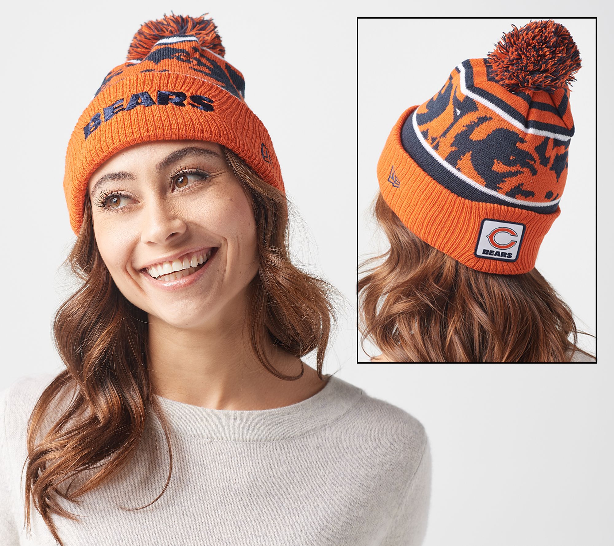 Hele Top Football Team Logo Fans Hats Winter Knit Cuffed Stylish Beanie Knit Cap Sport Hats Fashion Toque Cap 