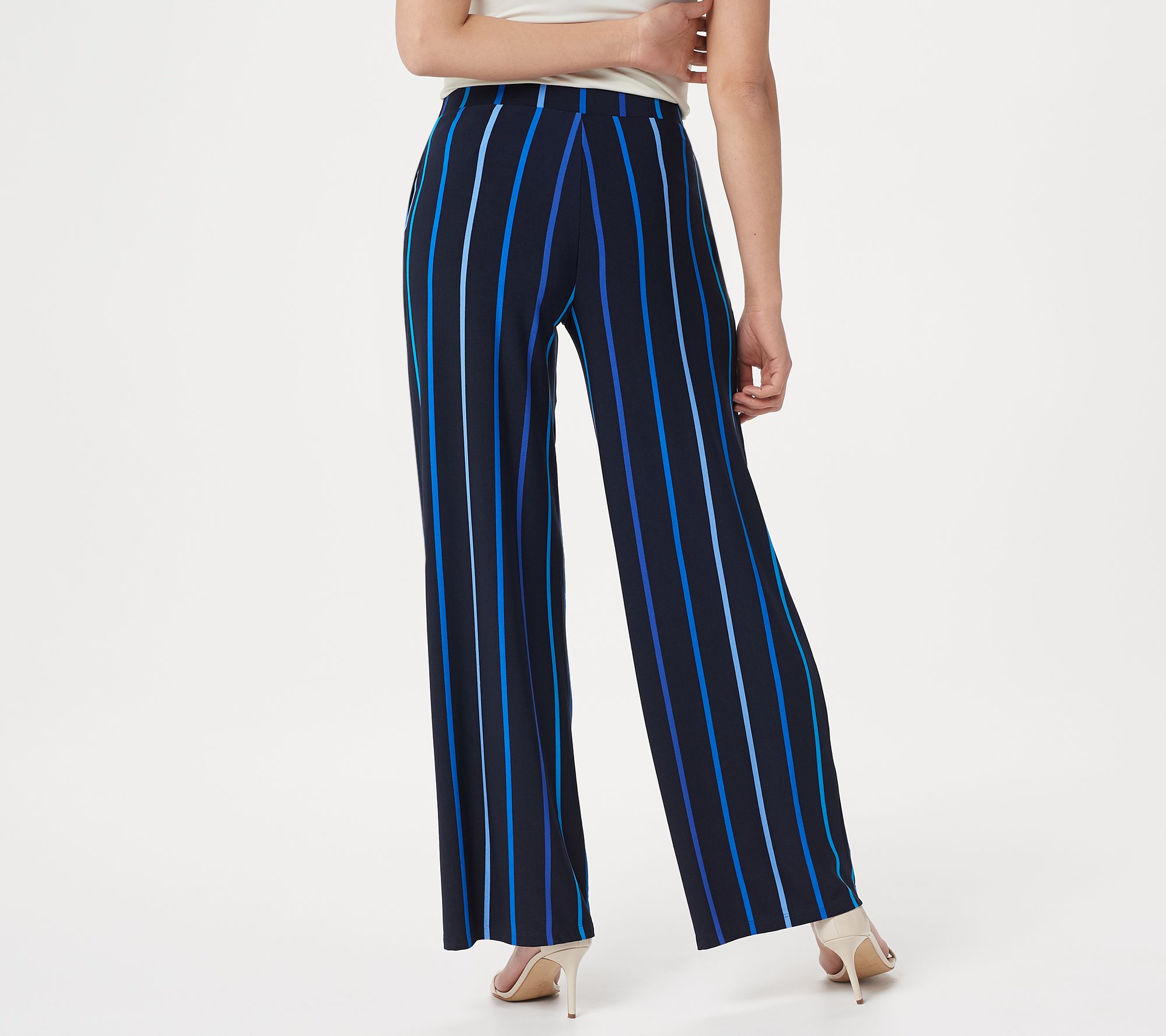 "As Is" Susan Graver Regular Printed Liquid Knit PullOn Pants