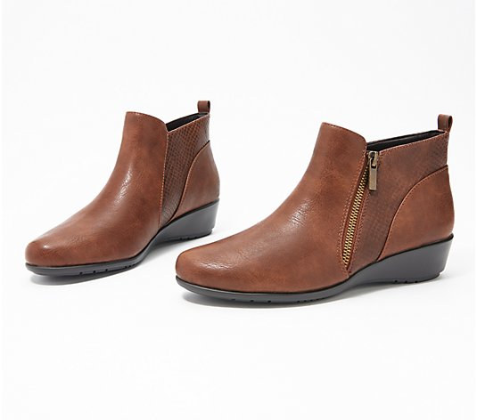 Aerosoles Leather Ankle Boot - All The Way - QVC.com