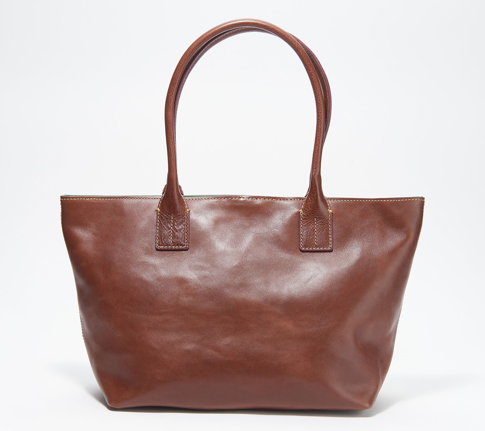 Dooney & Bourke Florentine Leather Small Russell Tote Bag - QVC.com