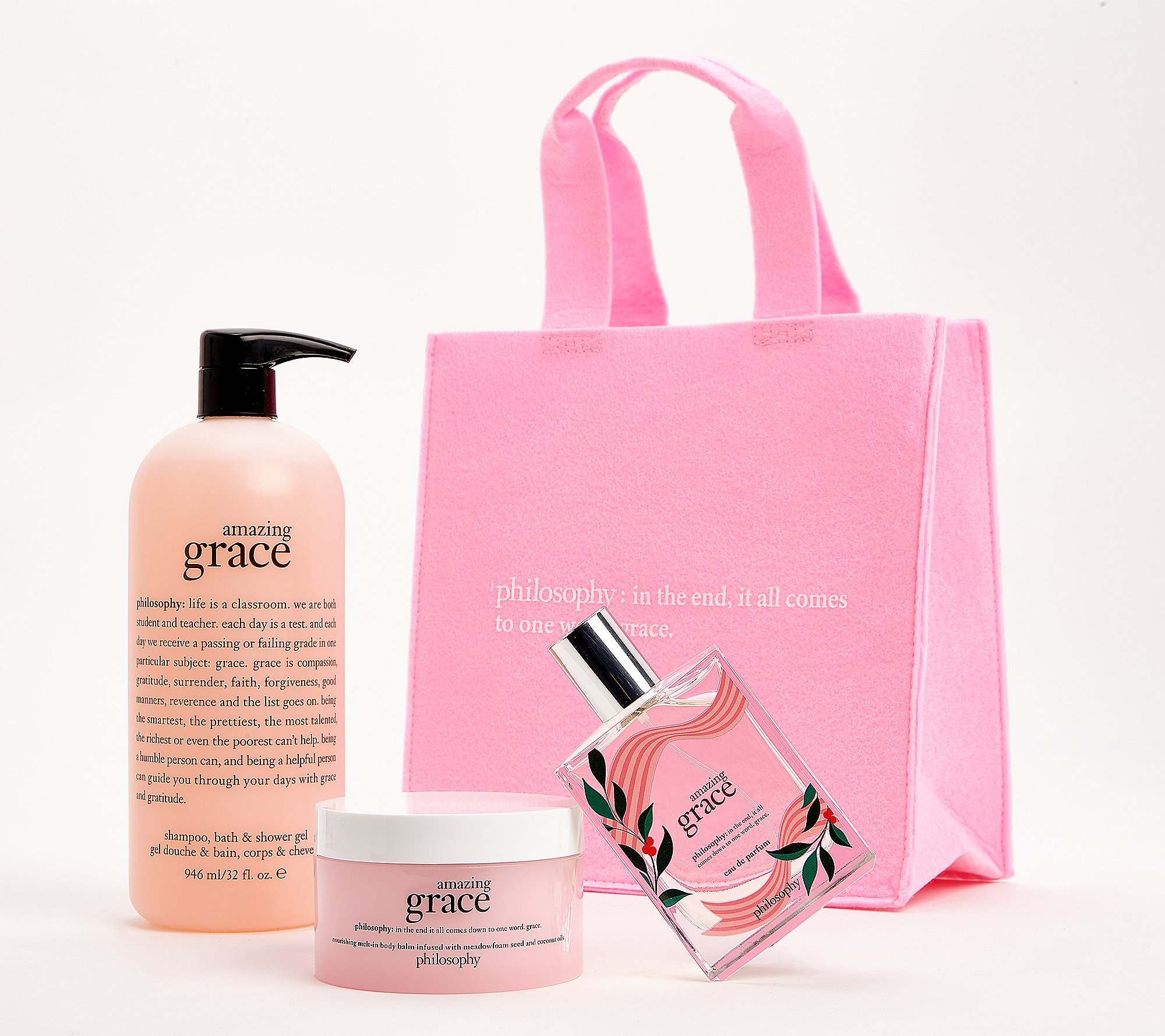 Philosophy grace & love body melt fragrance set with tote bag $57.46
