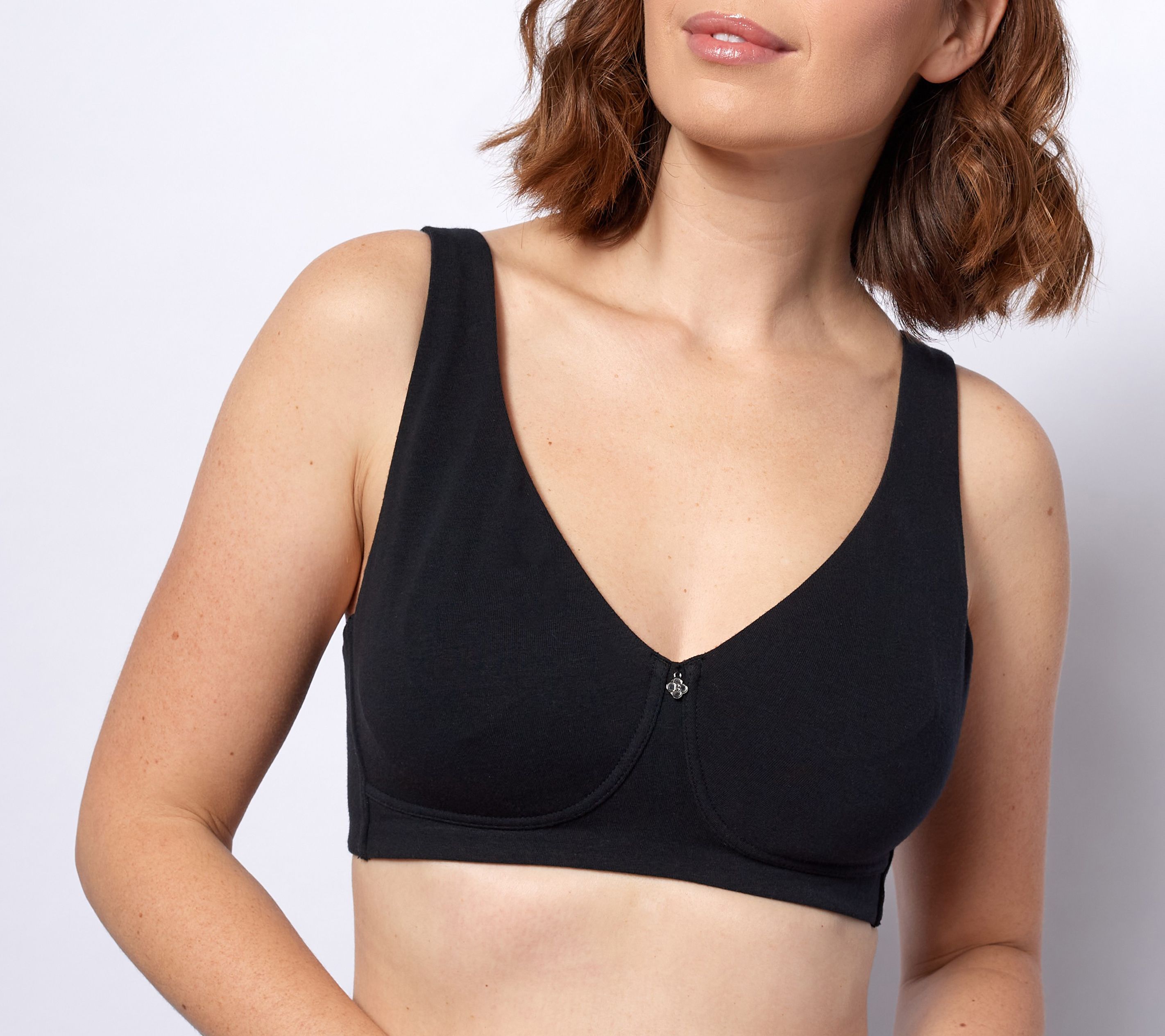 Breezies Comfort Stretch Unlined Wirefree Bra on QVC 