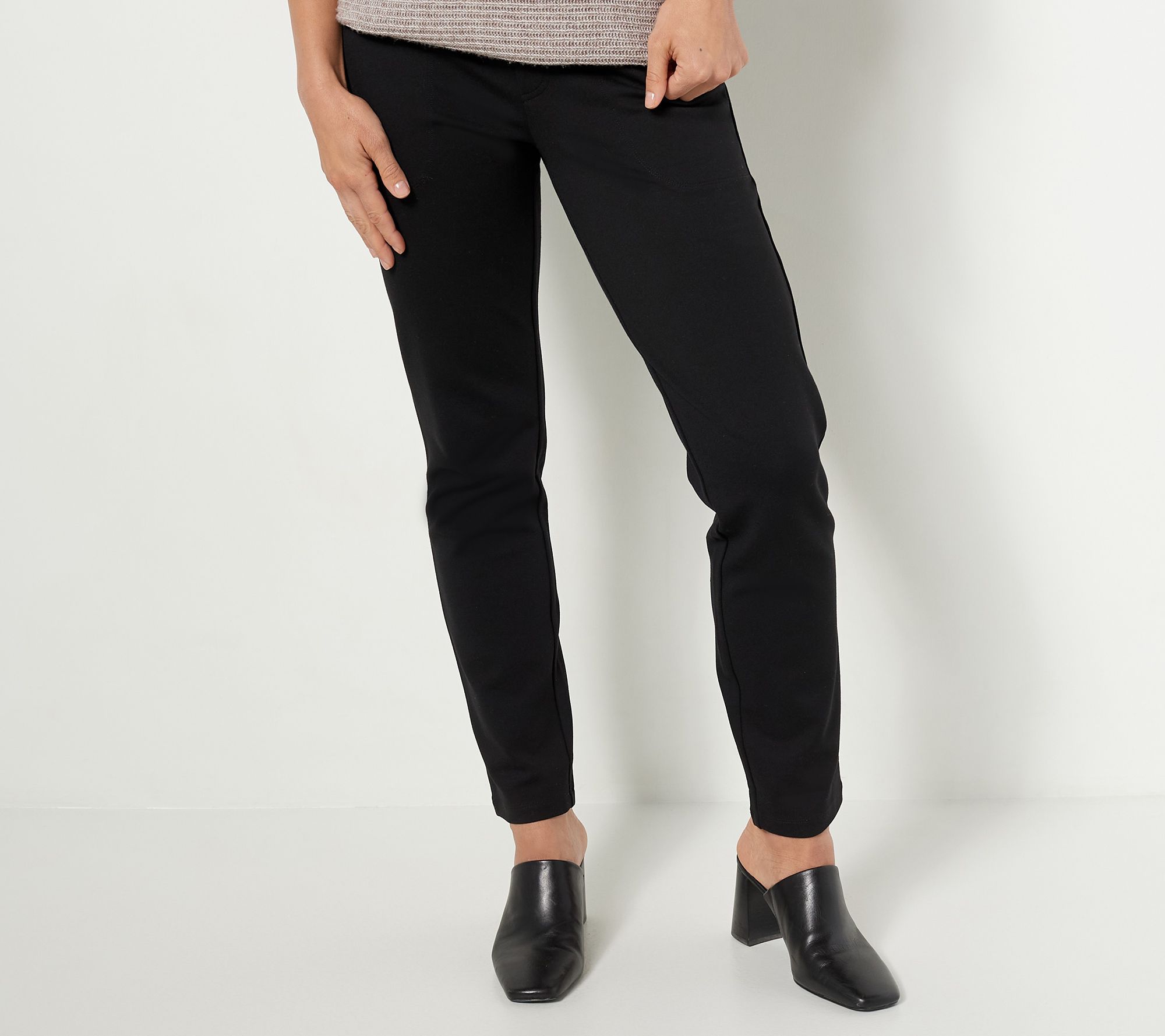 Women with Control Tall Luxe Ponte Slim Leg Pants 