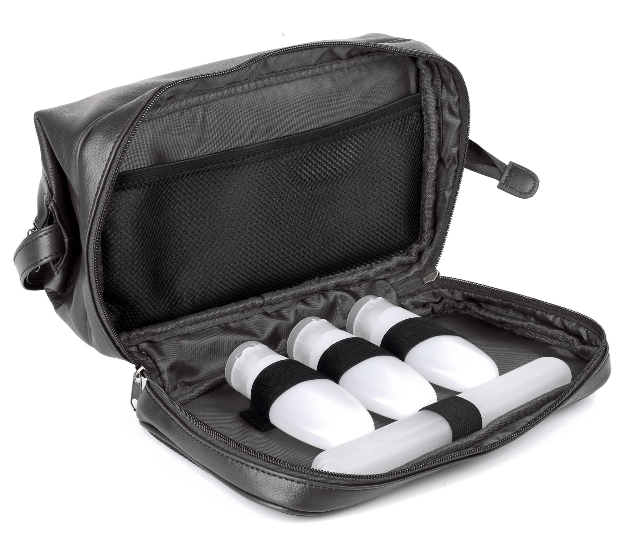 Dopp Men's Jumbo Leather Kit with Bonus Traveltems