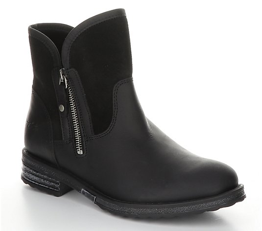 Bos & Co Leather Rubber Heel Boots - Strive