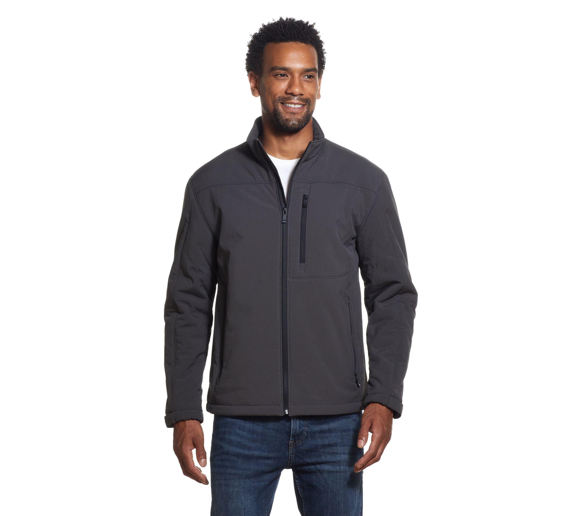 Weatherproof Men's Active Soft Shell Jacket with Sherpa Linin