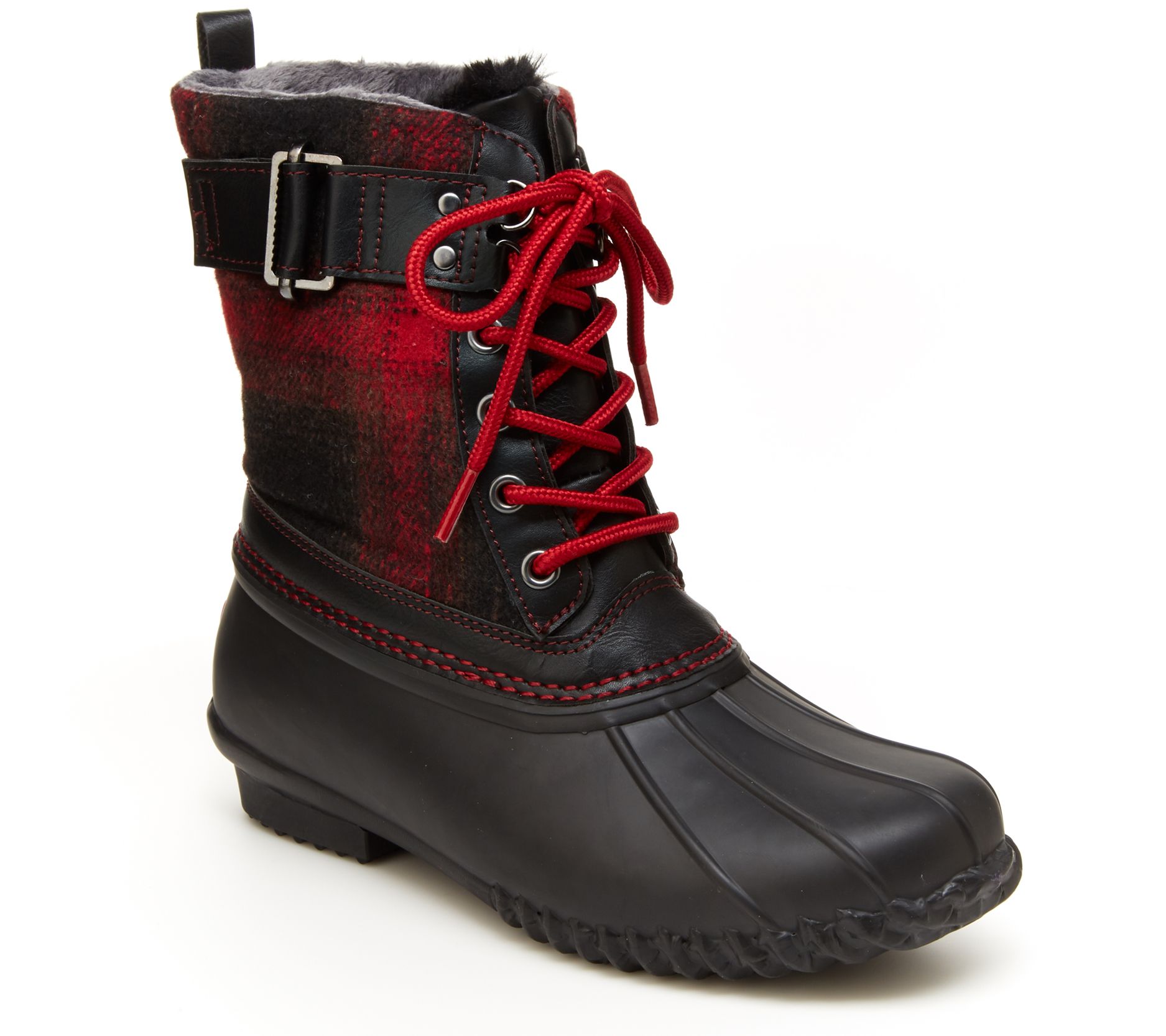 JBU by Jambu Plaid Waterproof Duck Boots Vancouver Plaid QVC