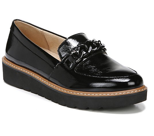 Naturalizer Slip-On Leather Platform Loafers -Agnes - QVC.com