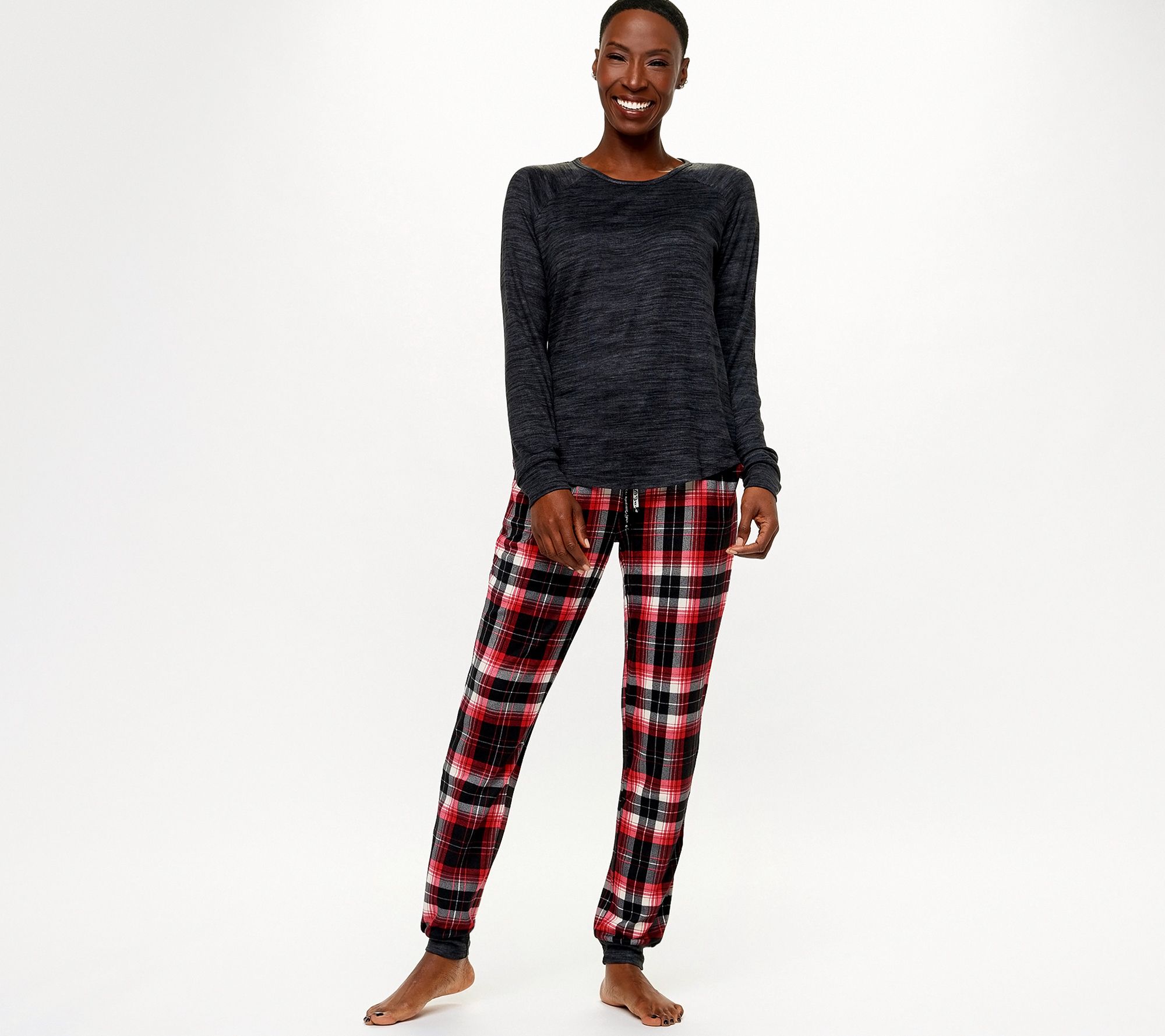 MUK LUKS Women's Tall Butter Knit Matching Pajama Set 