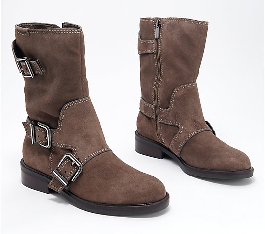 Vince Camuto Leather or Suede Mid Shaft Boots - Alicenta