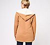 Denim & Co. Sherpa Bonded Hooded Jacket with Pockets, 1 of 4