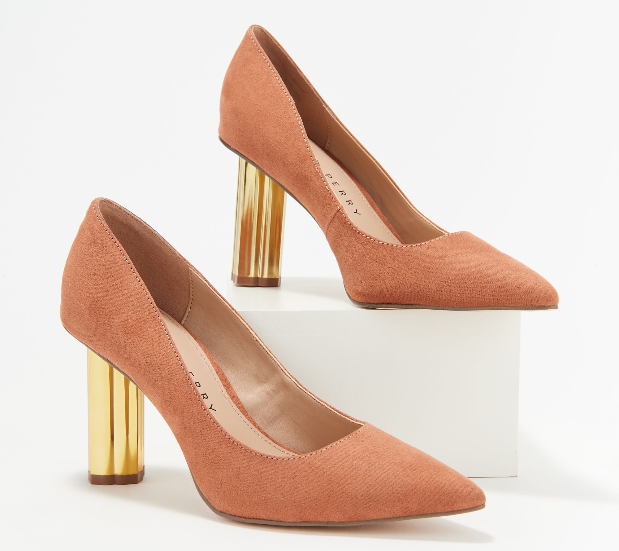 As Is Katy Perry Gold Heeled Pumps - The Delliah 