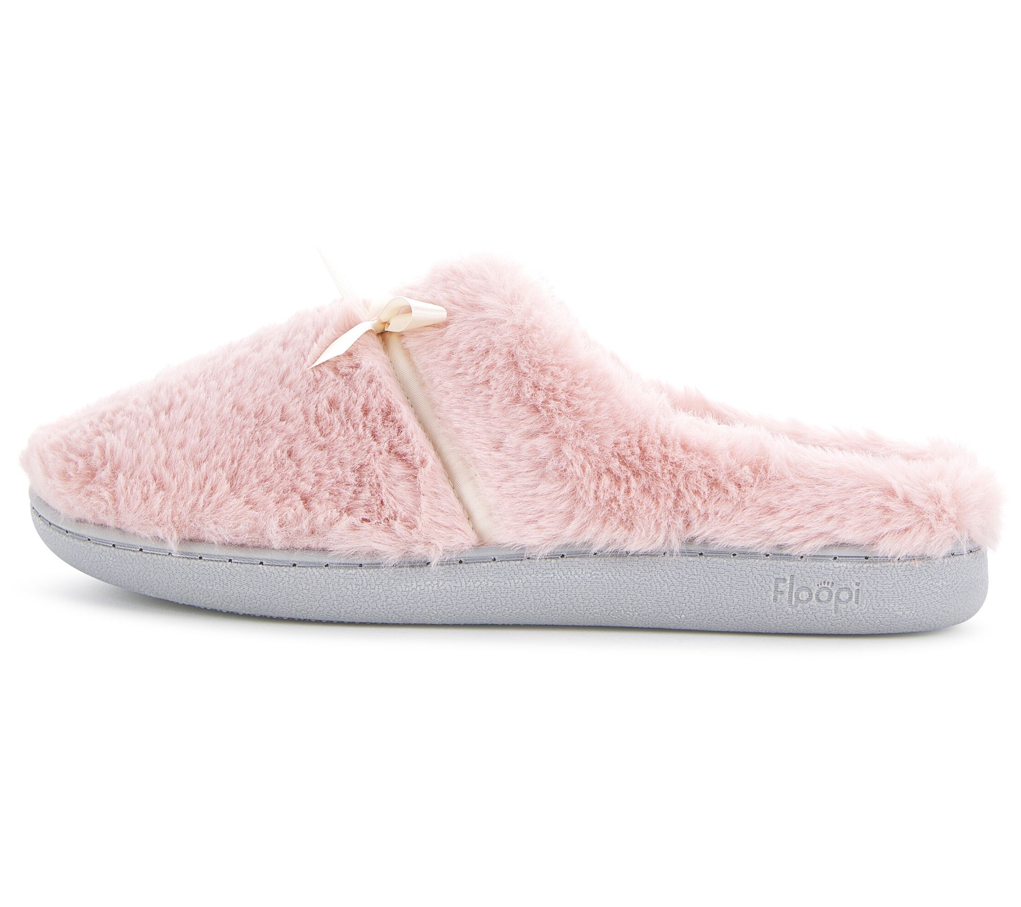 Floopi Women's Lacey Faux Fur Clog Slippers - QVC.com