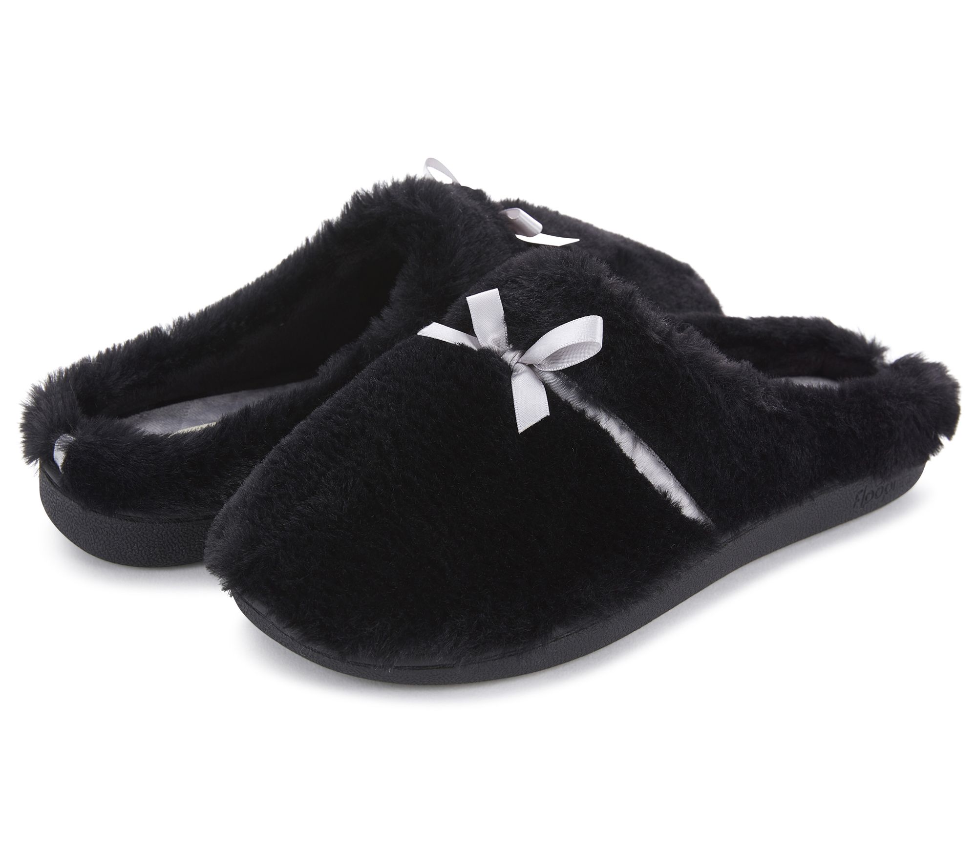Floopi Women's Lacey Faux Fur Clog Slippers