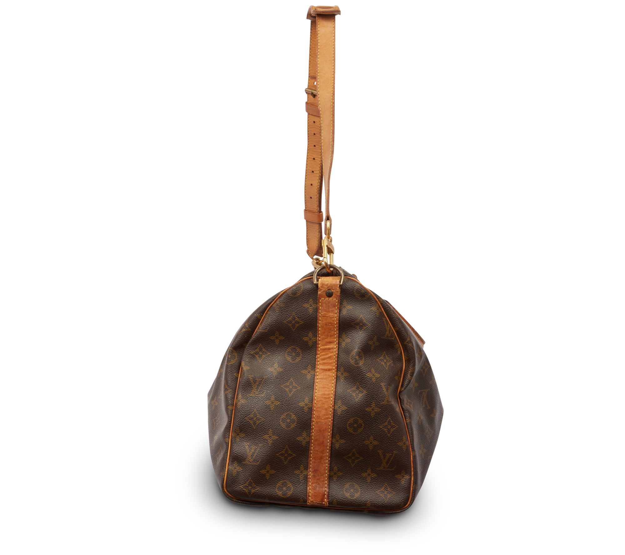  Louis Vuitton, Pre-Loved Monogram Canvas Keepall Bandouliere  50, Brown : Clothing, Shoes & Jewelry