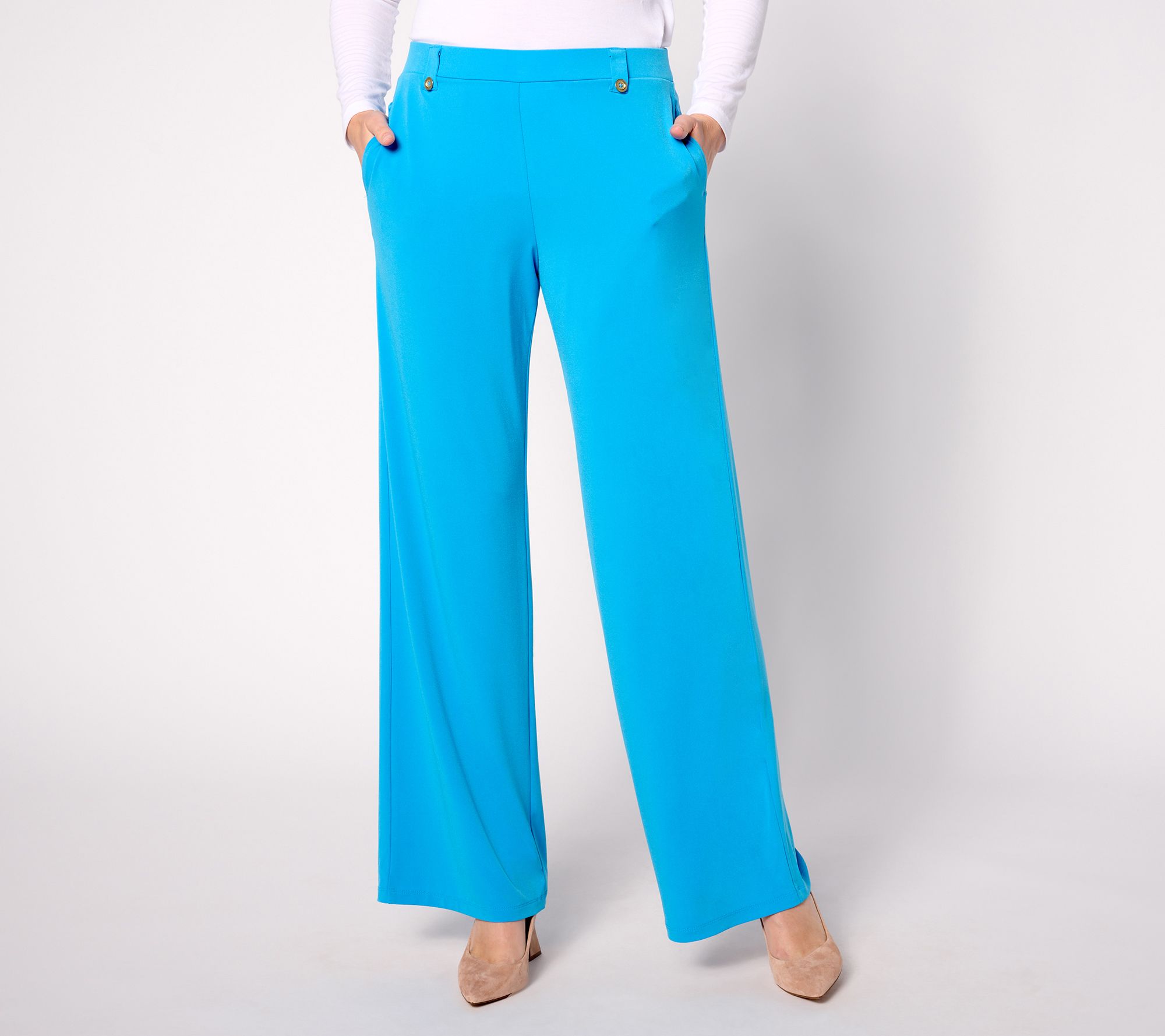 Susan Graver, Pants & Jumpsuits, Susan Graver Slip On Liquid Knit Pants  Ccd