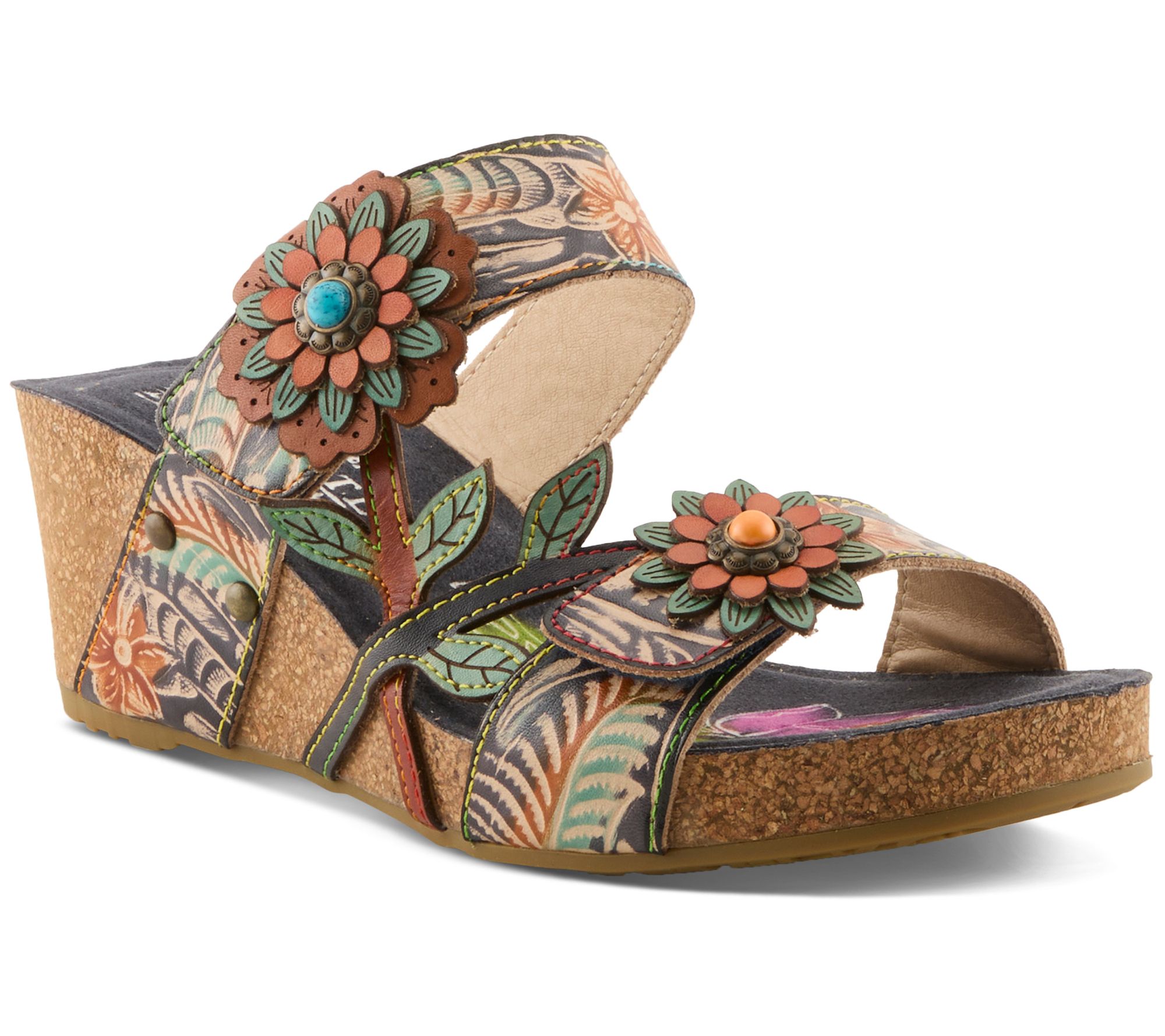 L'Artiste by Spring Step Leather Wedges Moai