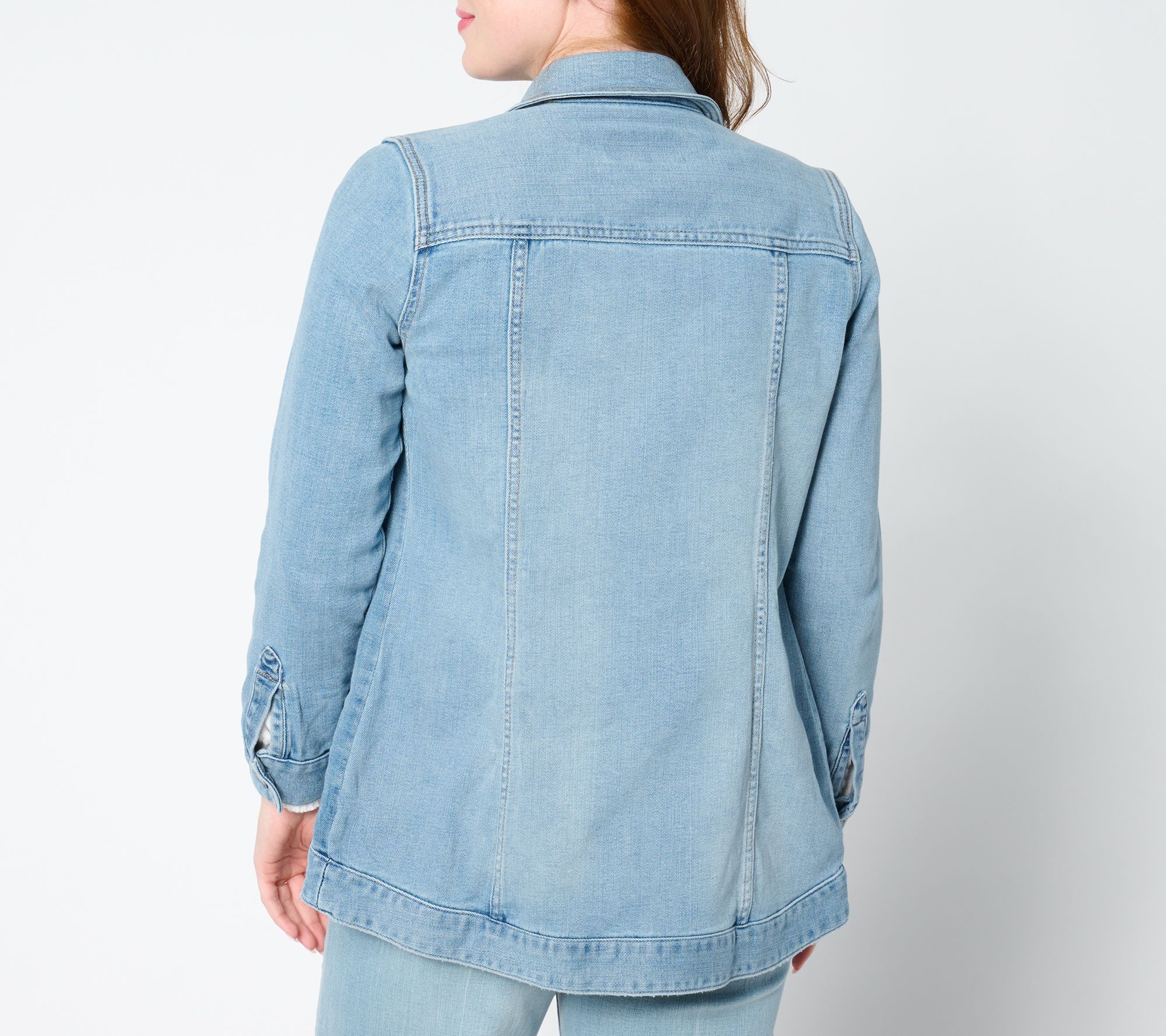Liverpool Los Angeles Hi-Lo Shirt Jean Jacket - Flint Hills