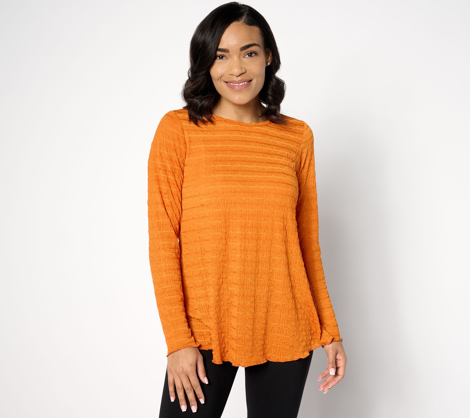 "As Is" LOGO Layers by Lori Goldstein Long Sleeve Mock Neck Top