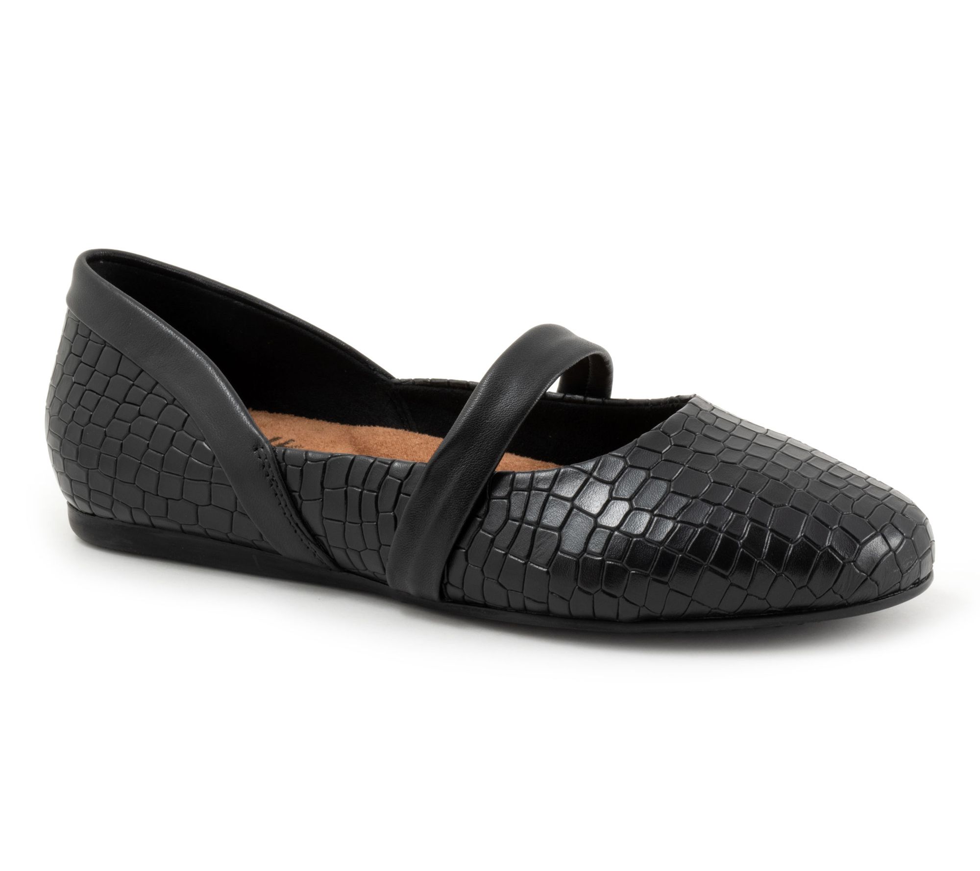 Softwalk Samara Leather Top Strap Flat