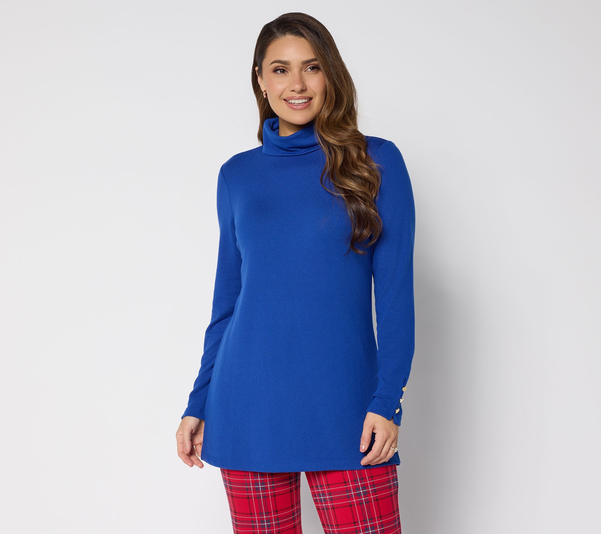 Denim & Co. Essentials Regular Heavenly Jersey Tunic