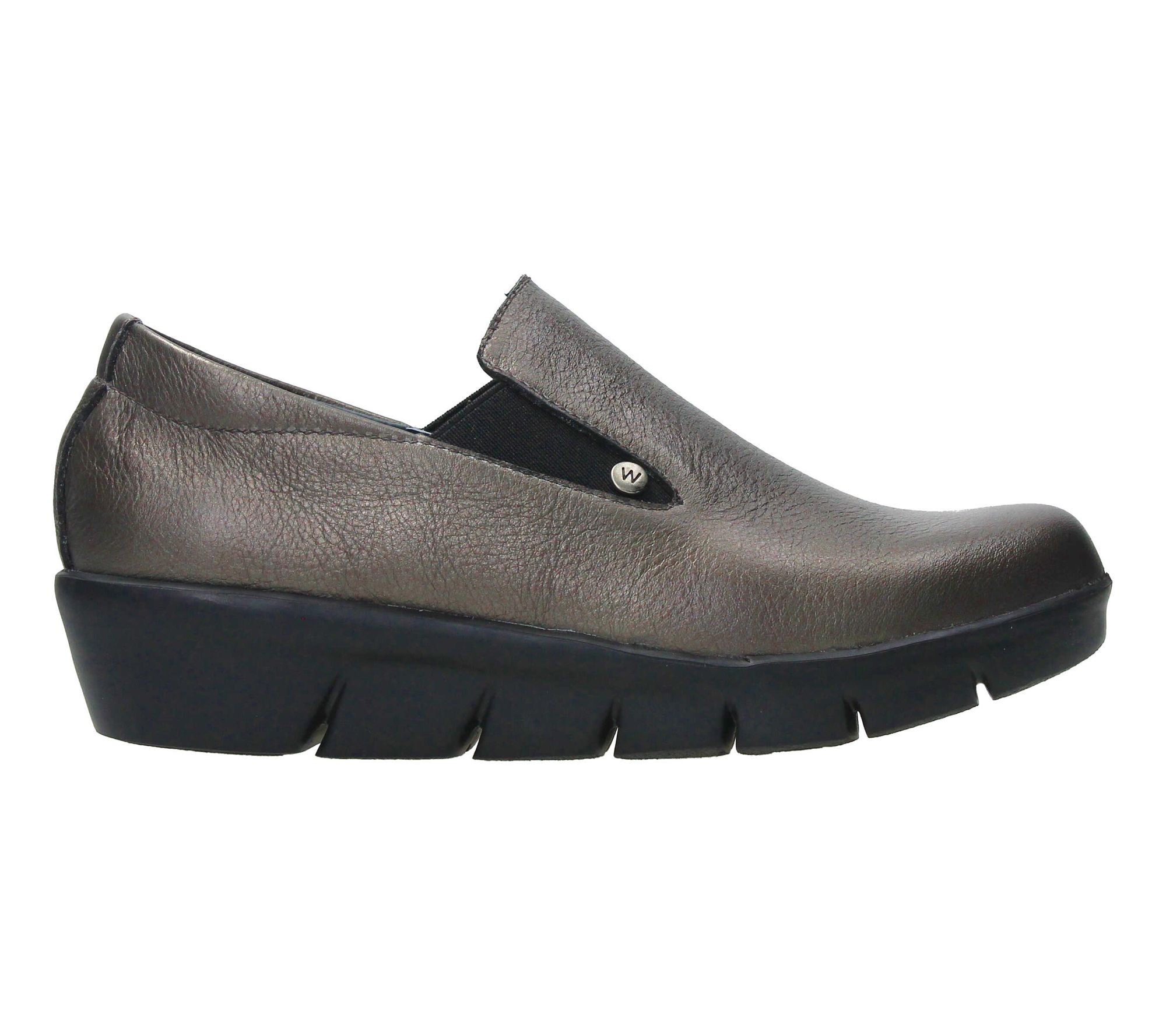 Wolky Light Weight Slip On Leather Wedge- Mesit a