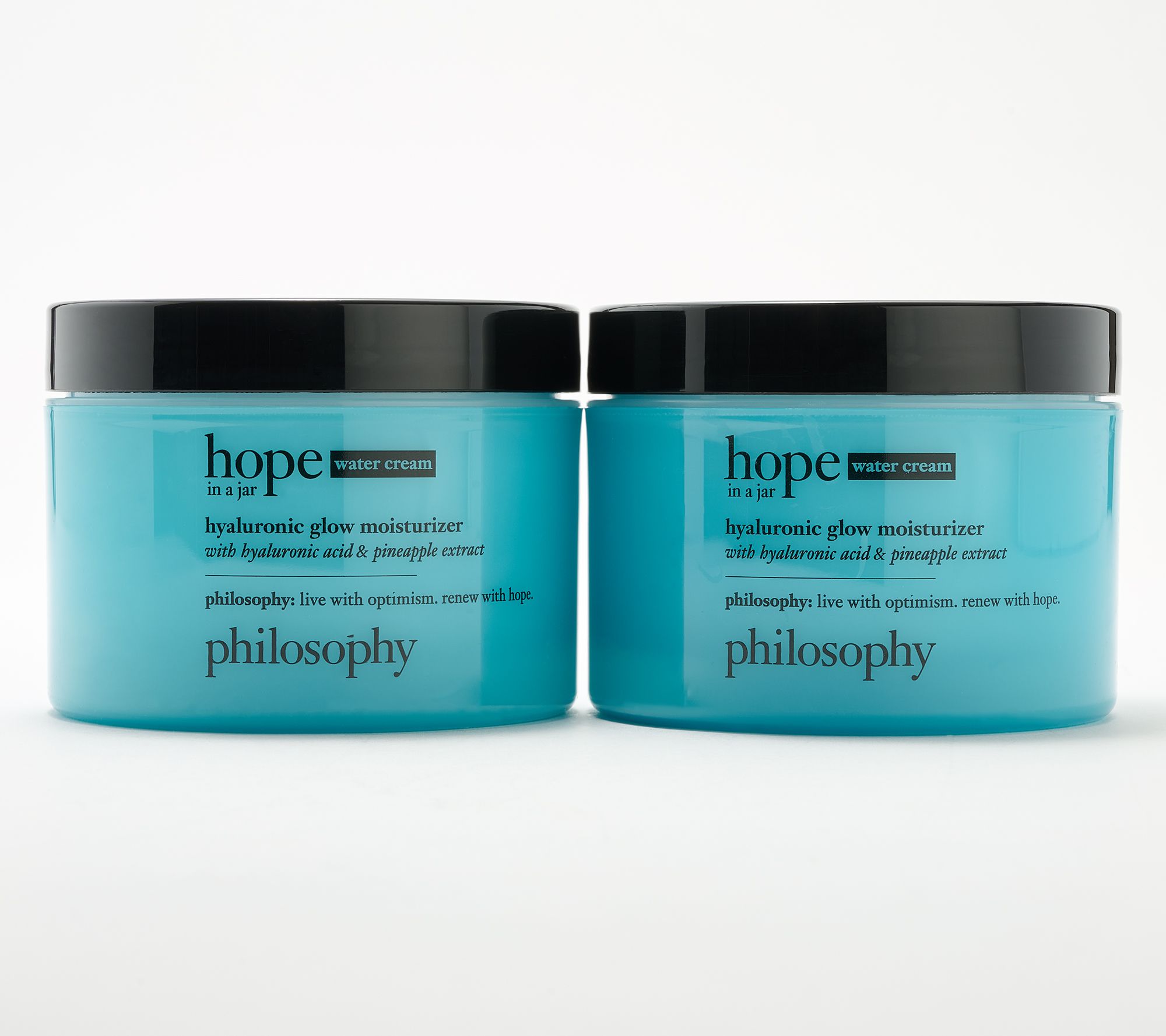 philosophy mega size 8oz water cream hyaluronic moisturizer duo