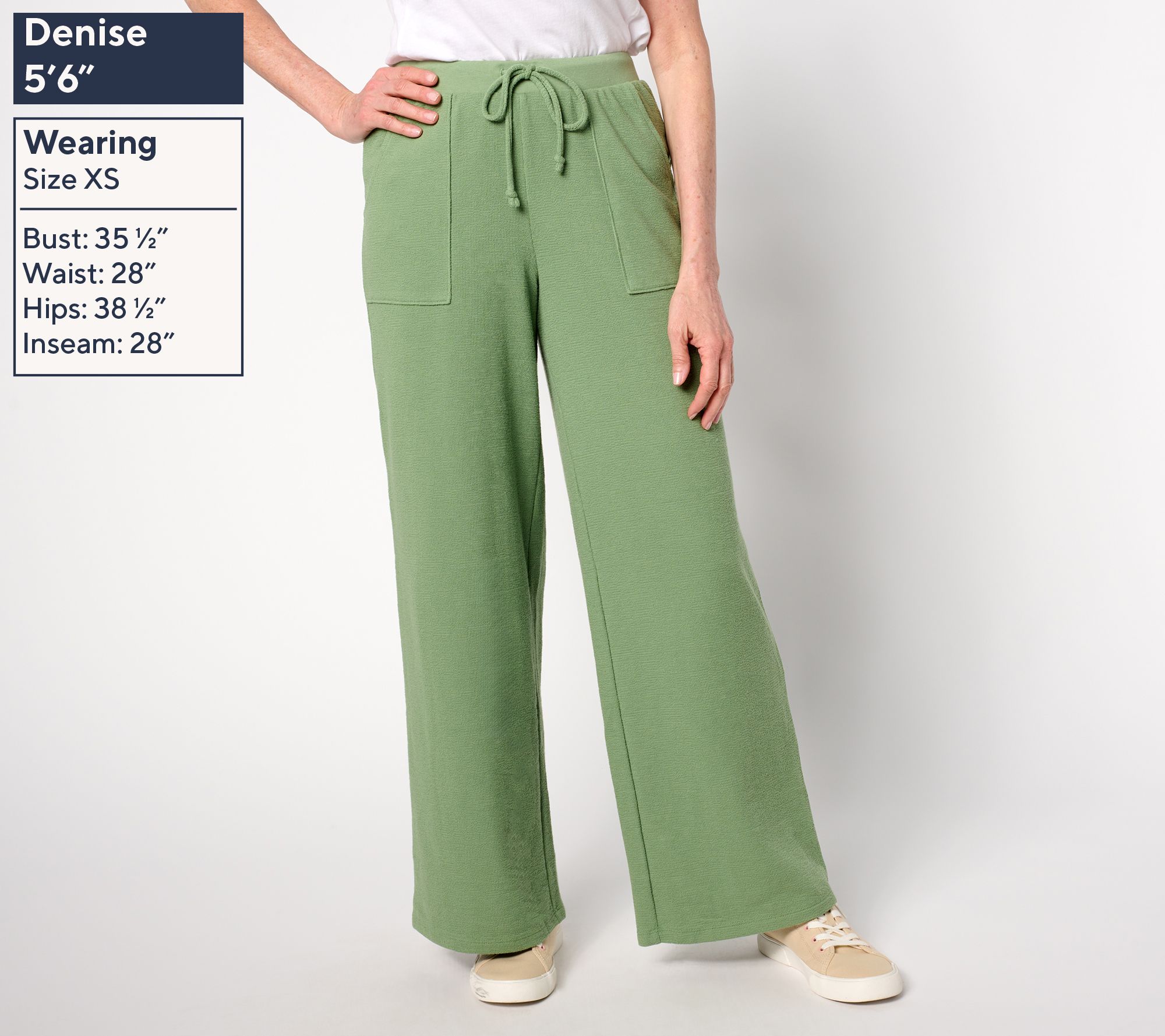 Me by Jennie Garth Regular Nyla Full Length Wide Leg Pants