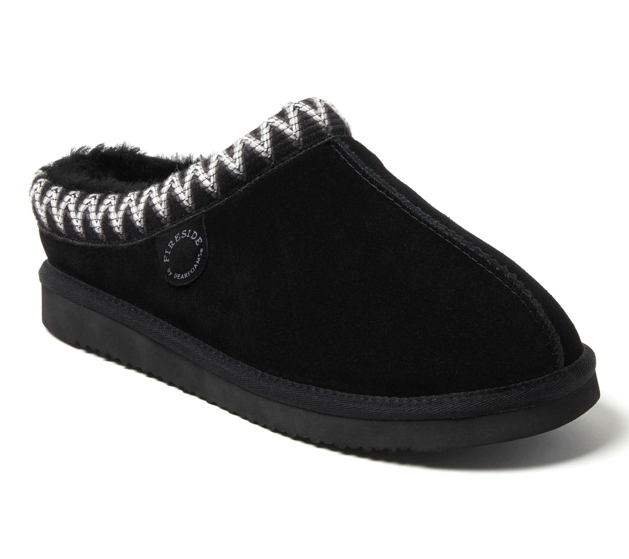 Fireside by Dearfoams Men's Genuine Shearling Clog - Grafton