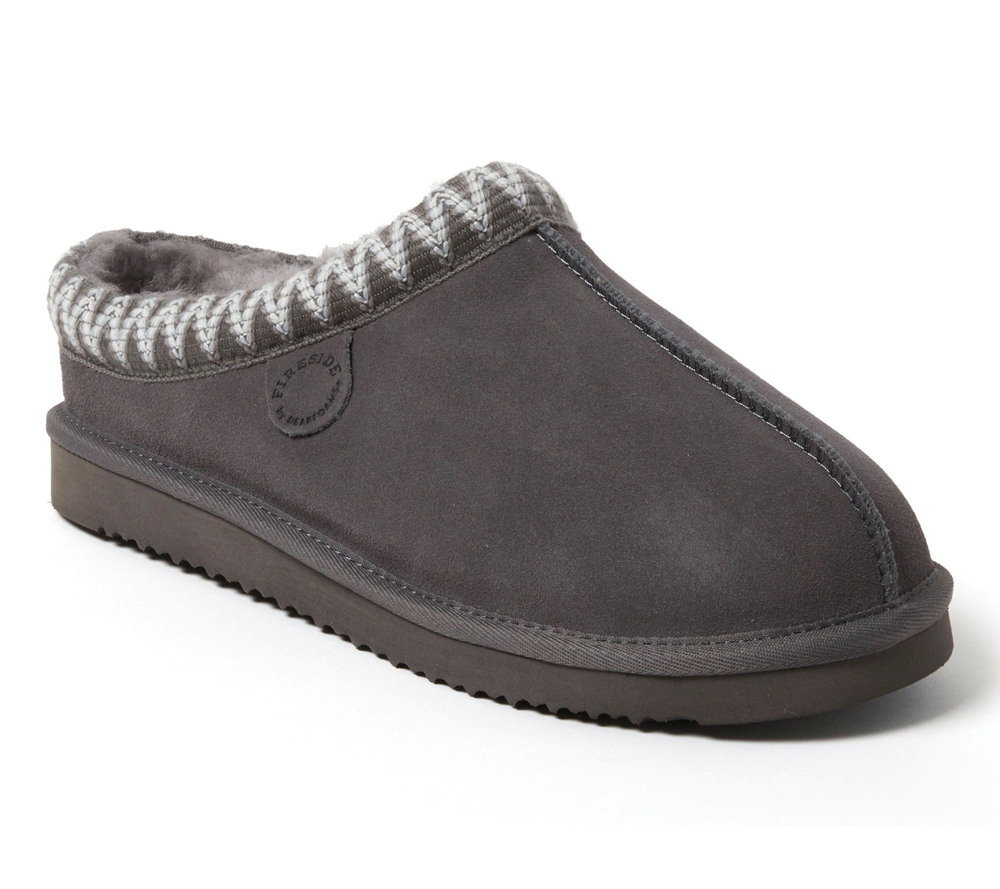 Fireside by Dearfoams Men's Genuine Shearling Clog - Grafton