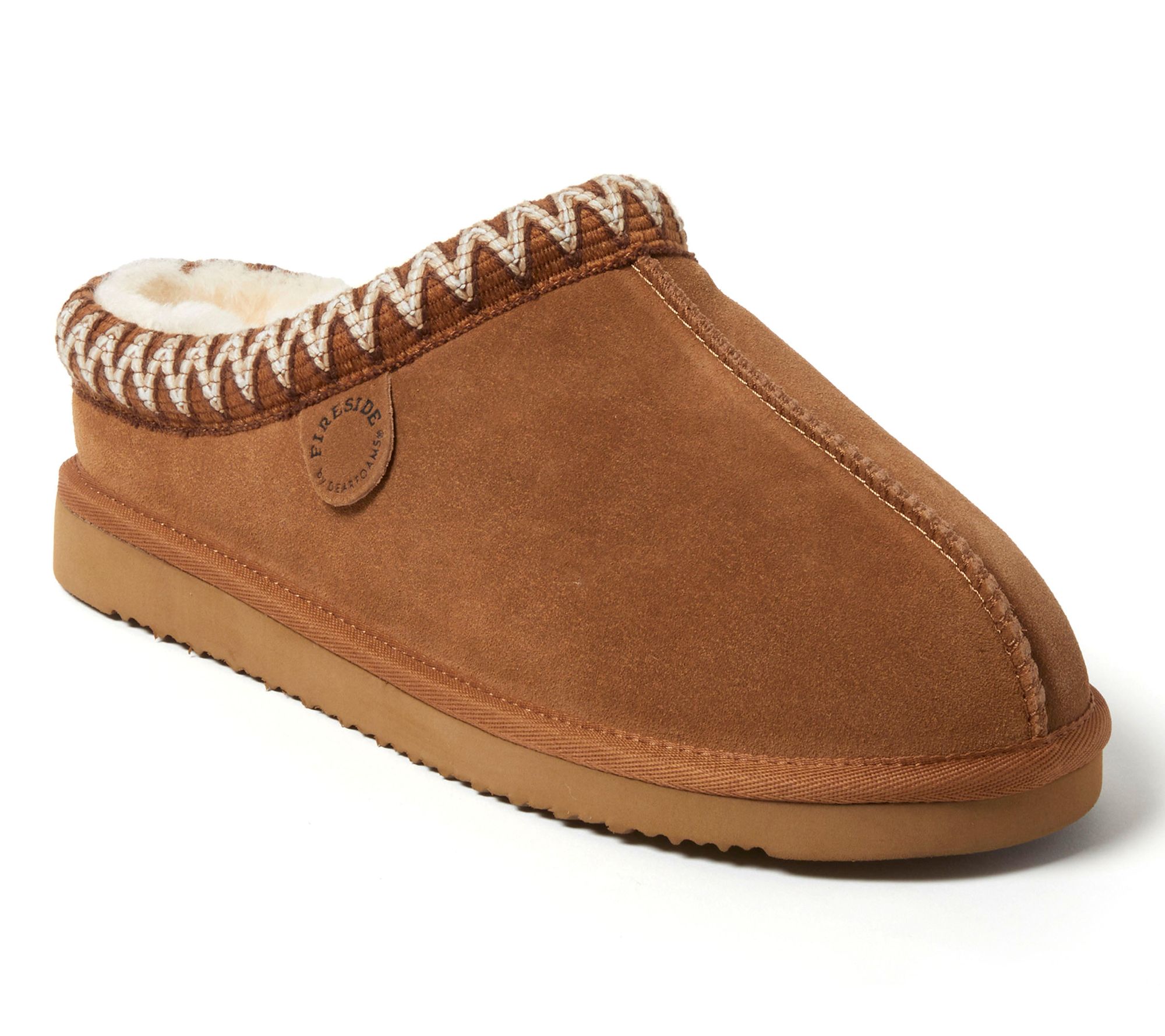 Fireside by Dearfoams Men's Genuine Shearling Clog - Grafton
