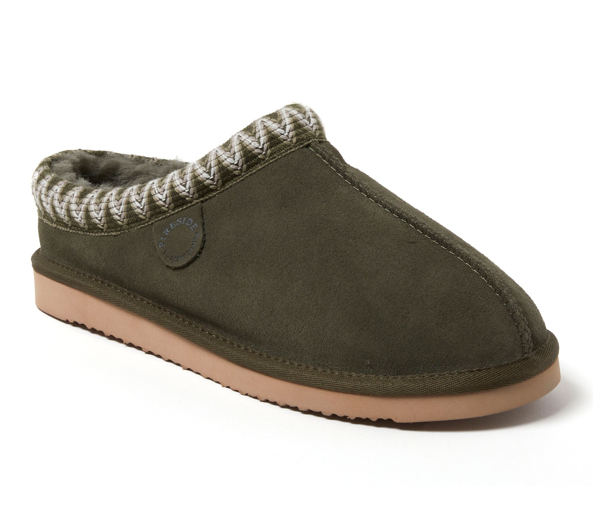 Fireside by Dearfoams Men's Genuine Shearling Clog - Grafton