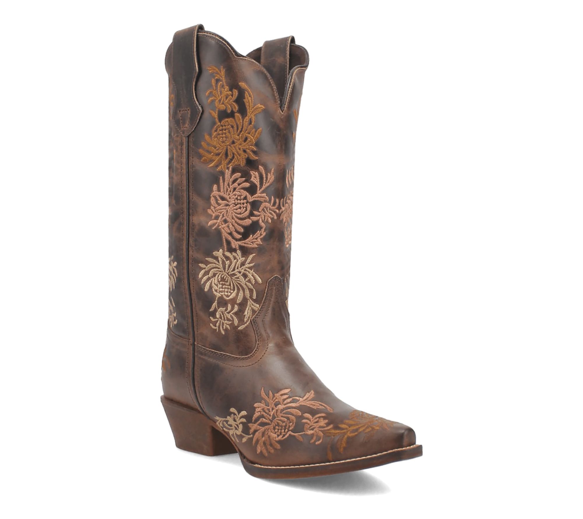 Laredo Women's Sylvan Floral Leather Western Bo ot